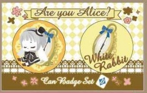 【クリックで詳細表示】【グッズ-バッチ】Are you Alice？ 缶バッジセット/D 白ウサギ