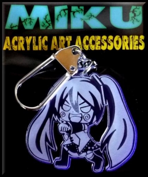 【クリックでお店のこの商品のページへ】【同人グッズ】ボーカロイド キーホルダー 初音ミク ACRYLIC ART ACCESSORIS (SURE)