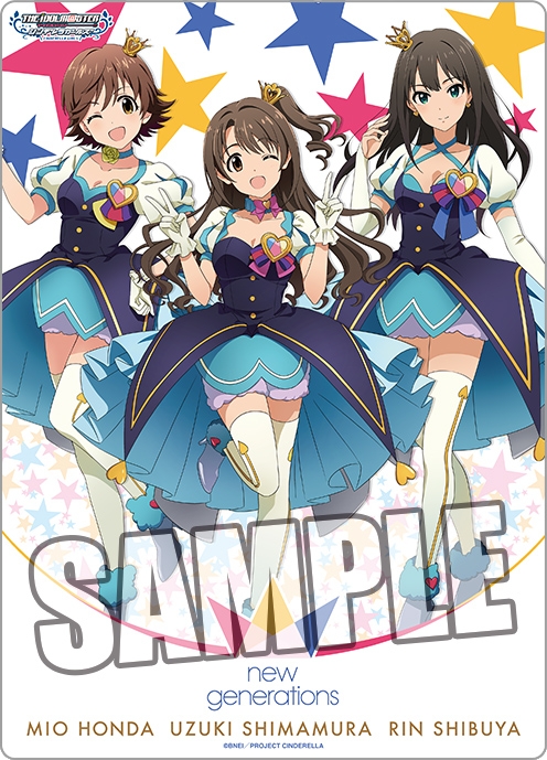 アイドルマスター シンデレラガールズ B5クリア下敷き new generations