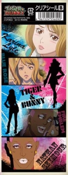 【クリックでお店のこの商品のページへ】【グッズ-シール】TIGER＆BUNNY クリアシール/B カリーナ＆ネイサン