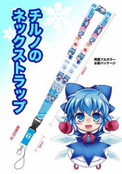 【クリックでお店のこの商品のページへ】【同人グッズ】東方Project 東方ネックストラップ～チルノ～