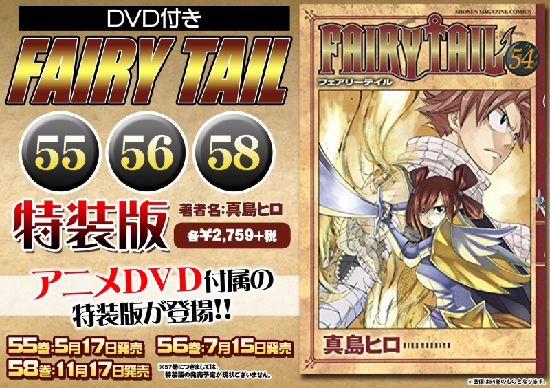 コミック Fairy Tail フェアリーテイル 58 Dvd付き特装版 グッズチュー