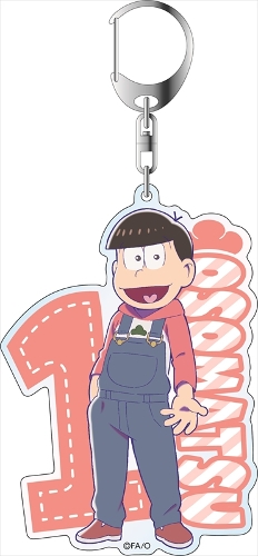 おそ松さん デカキーホルダー おそ松 オーバーオール松ver. アニメ・キャラクターグッズ新作情報・予約開始速報